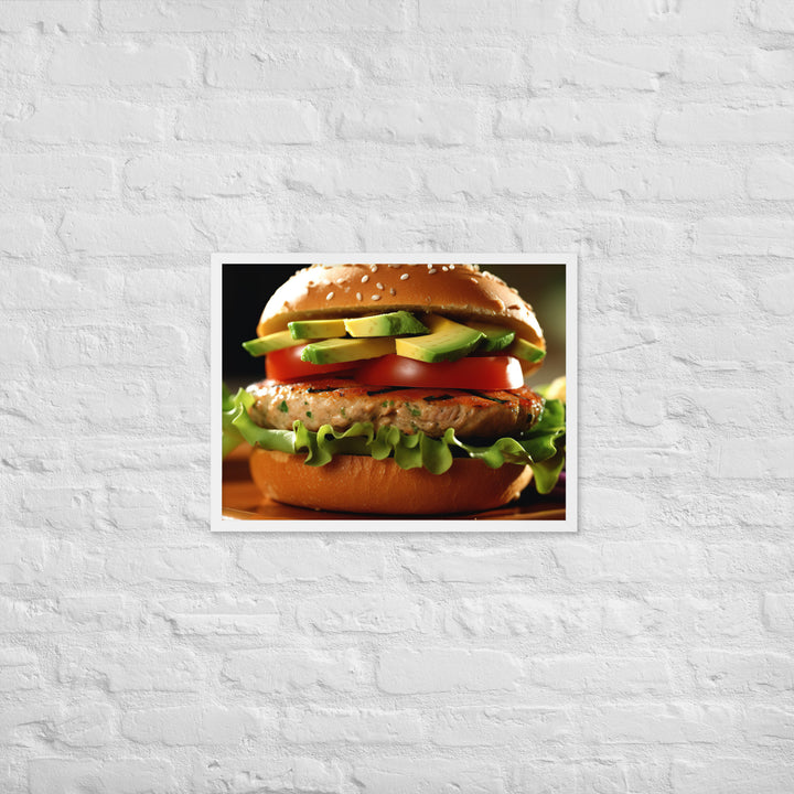 Turkey Burger Framed poster 🤤 from Yumify.AI