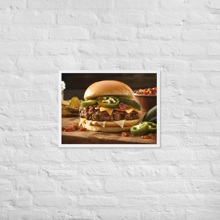 Jalapeo Burger Framed poster 🤤 from Yumify.AI