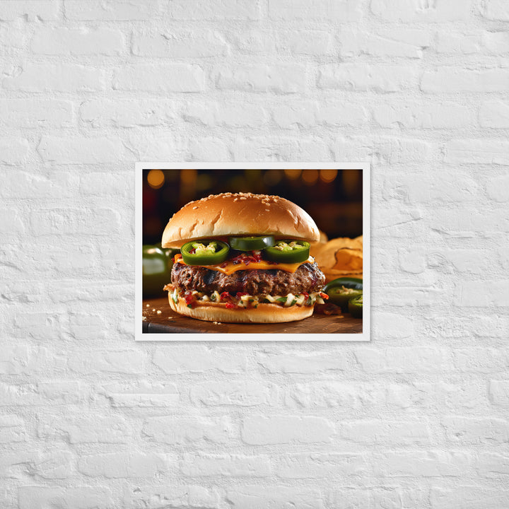 Jalapeo Burger Framed poster 🤤 from Yumify.AI