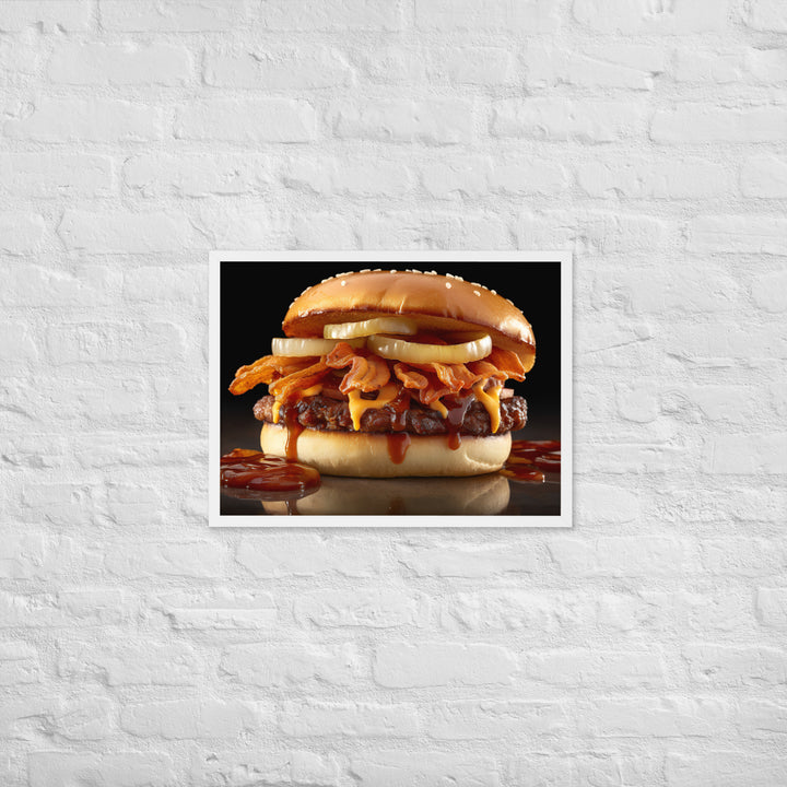 BBQ Burger Framed poster 🤤 from Yumify.AI