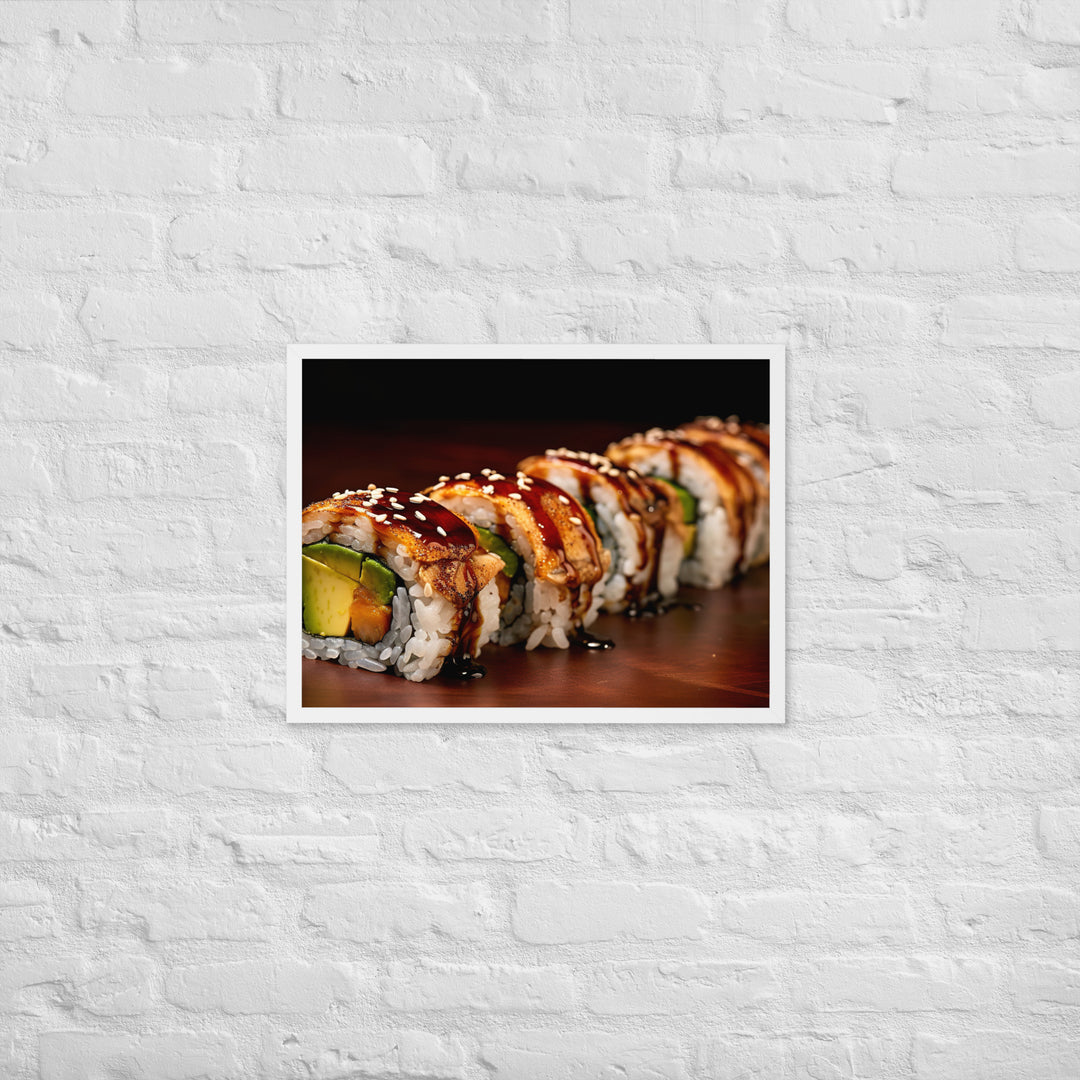 Unagi Roll Framed poster 🤤 from Yumify.AI