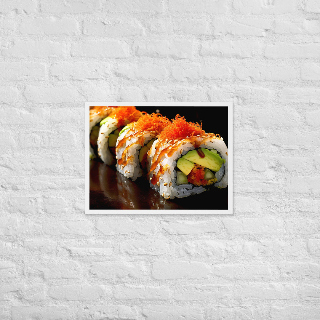 Spicy Tuna Roll Framed poster 🤤 from Yumify.AI