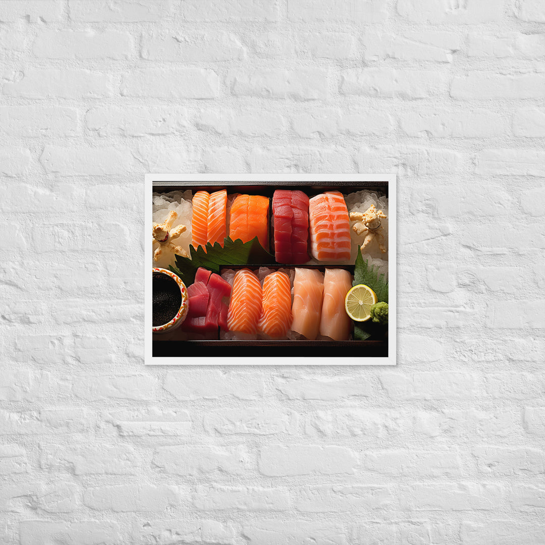 Sashimi Framed poster 🤤 from Yumify.AI