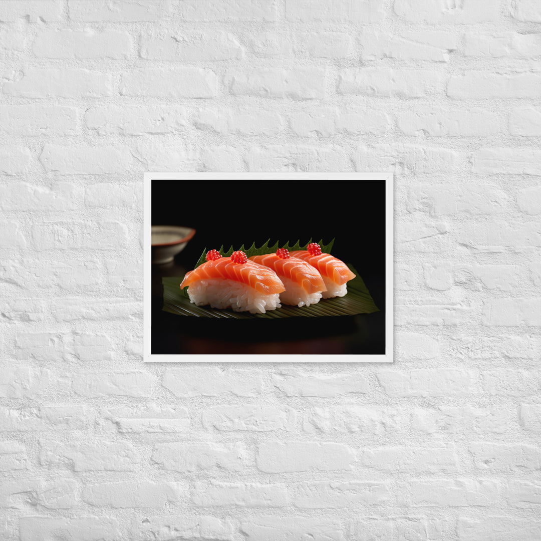 Nigiri Sushi Framed poster 🤤 from Yumify.AI