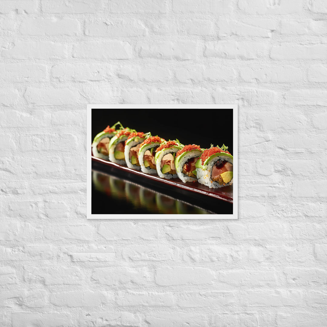 Dragon Roll Framed poster 🤤 from Yumify.AI