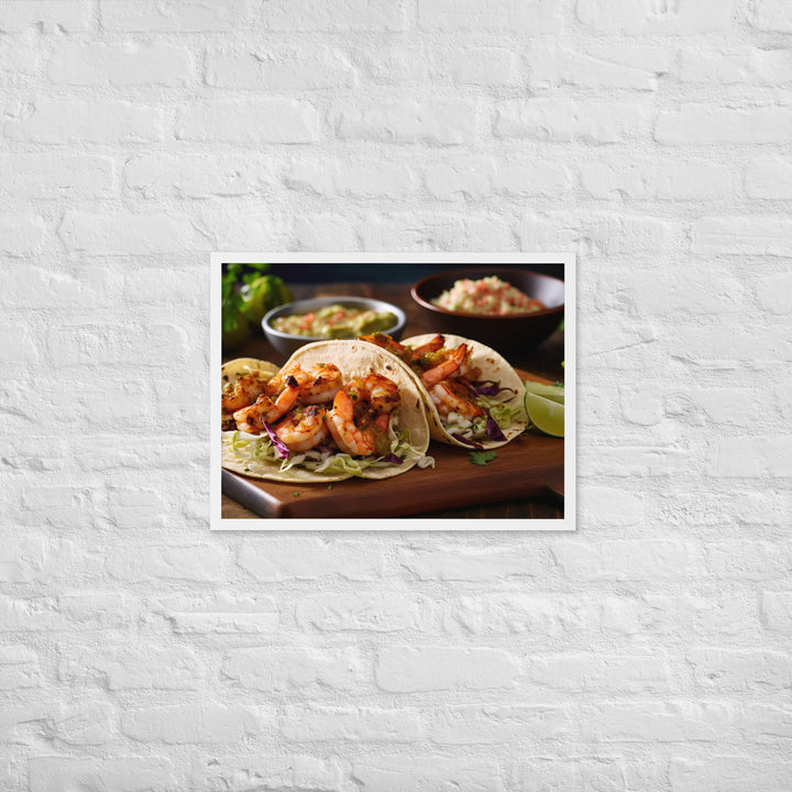 Shrimp Tacos Framed poster 🤤 from Yumify.AI