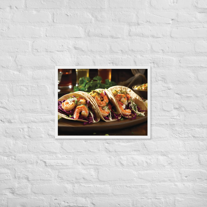 Shrimp Tacos Framed poster 🤤 from Yumify.AI