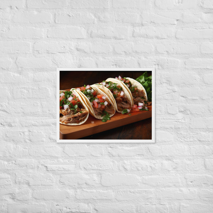 Carnitas Tacos Framed poster 🤤 from Yumify.AI