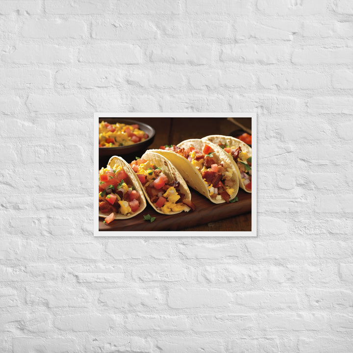 Breakfast Tacos Framed poster 🤤 from Yumify.AI