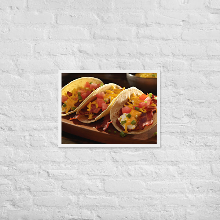 Breakfast Tacos Framed poster 🤤 from Yumify.AI