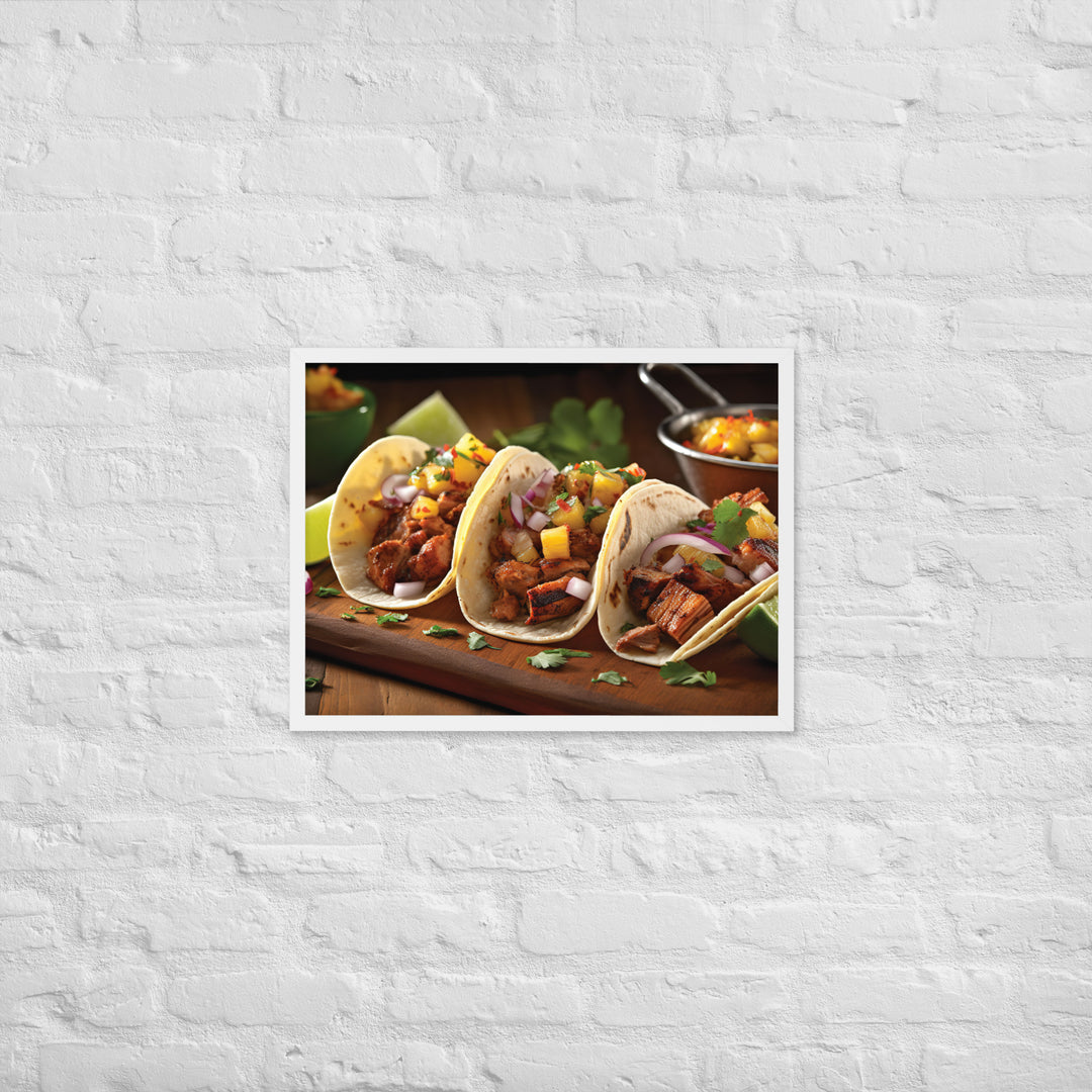 Al Pastor Tacos Framed poster 🤤 from Yumify.AI