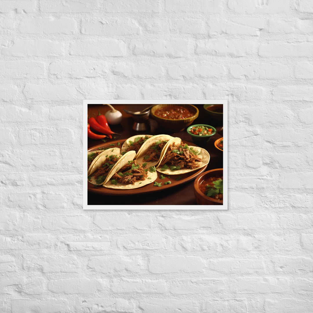 Birria Tacos Framed poster 🤤 from Yumify.AI