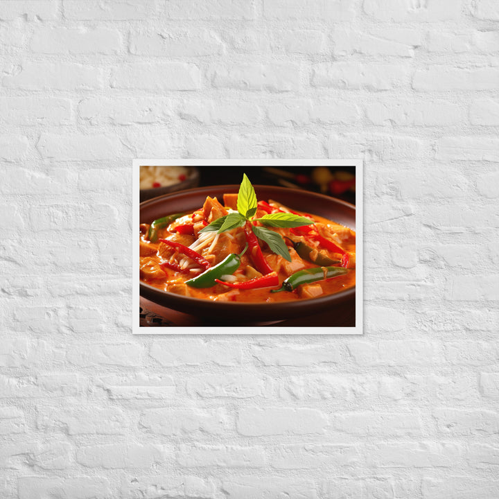 Thai Red Curry Framed poster 🤤 from Yumify.AI