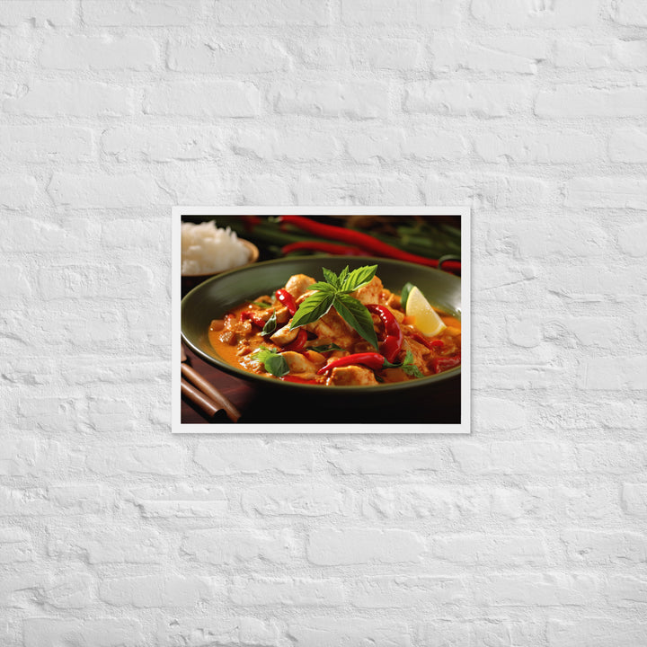 Thai Red Curry Framed poster 🤤 from Yumify.AI