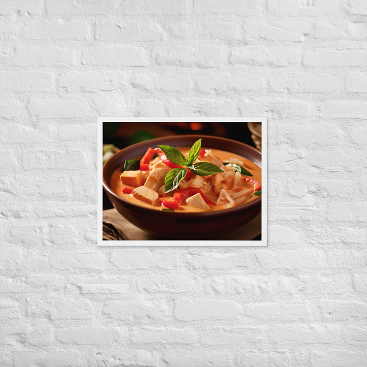 Thai Red Curry Framed poster 🤤 from Yumify.AI