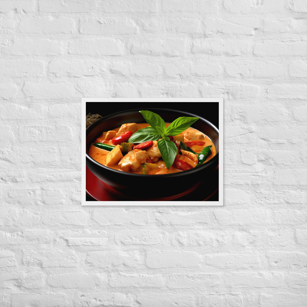 Thai Red Curry Framed poster 🤤 from Yumify.AI