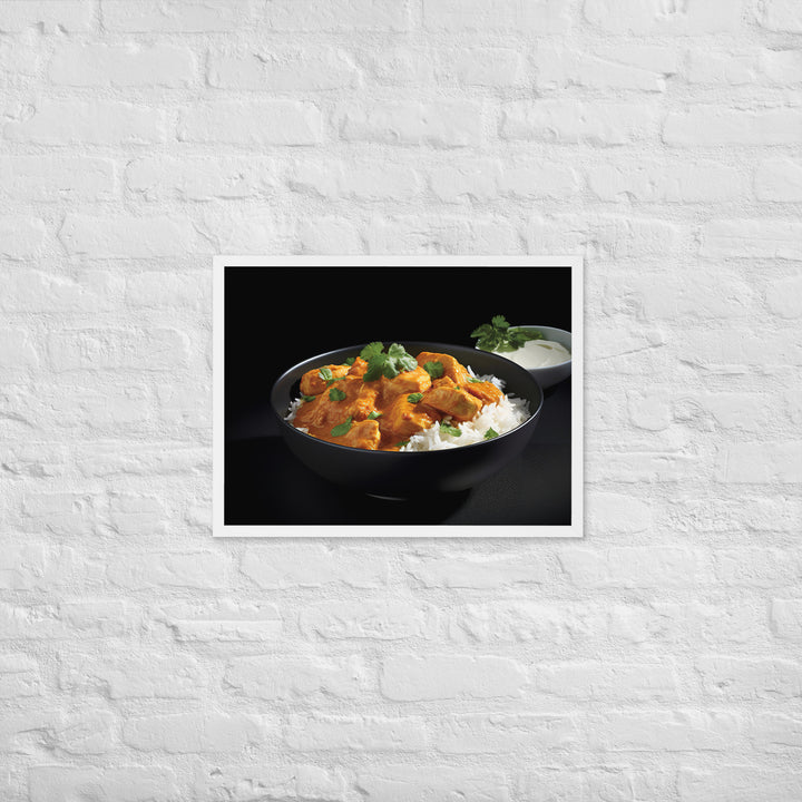 Indian Butter Chicken Curry Framed poster 🤤 from Yumify.AI