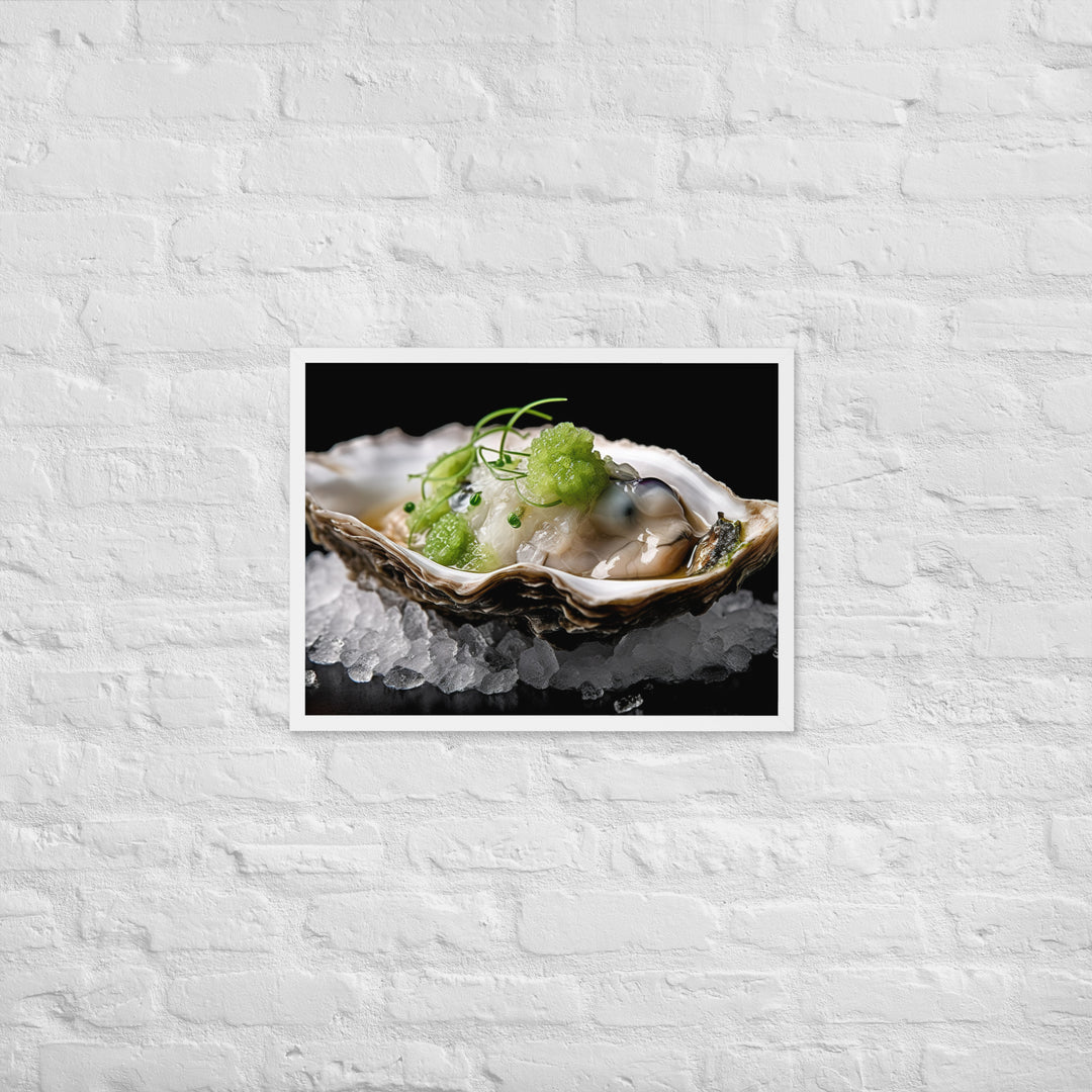 Kumamoto Oyster Framed poster 🤤 from Yumify.AI