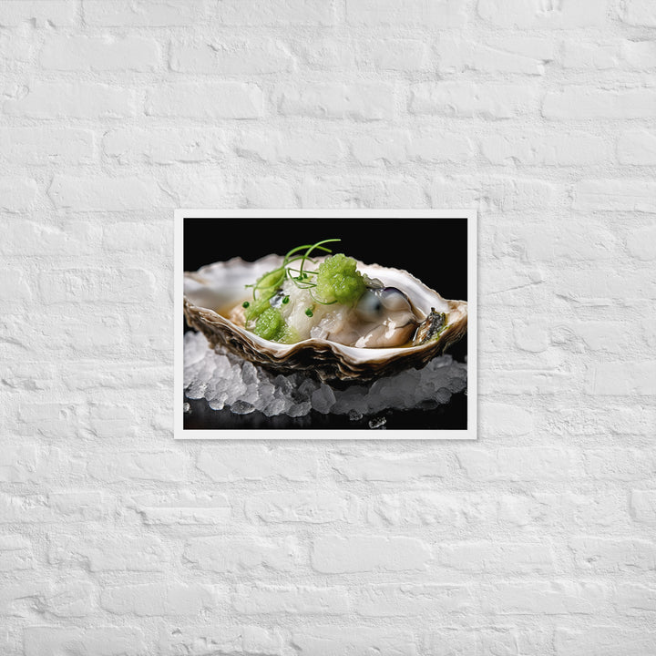 Kumamoto Oyster Framed poster 🤤 from Yumify.AI