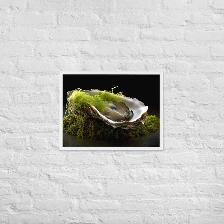 European Flat Oyster Framed poster 🤤 from Yumify.AI