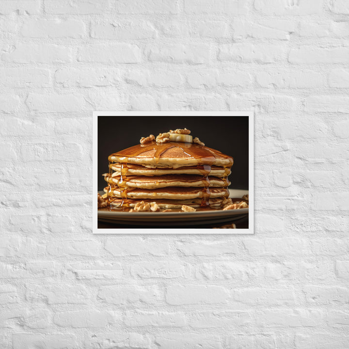 Oatmeal Pancakes Framed poster 🤤 from Yumify.AI