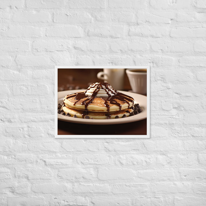 Chocolate Chip Pancakes Framed poster 🤤 from Yumify.AI