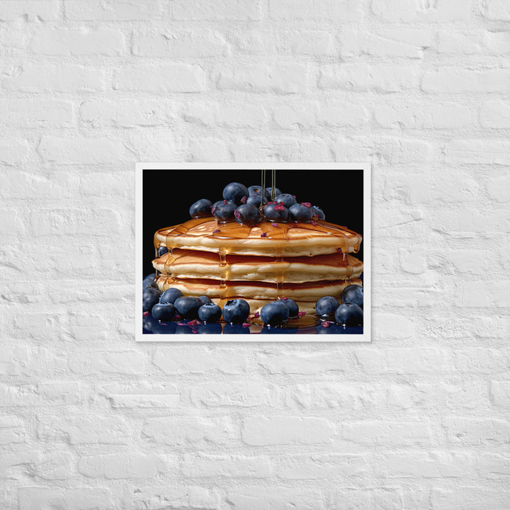 Blueberry Pancakes Framed poster 🤤 from Yumify.AI