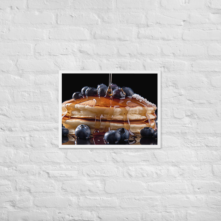 Blueberry Pancakes Framed poster 🤤 from Yumify.AI