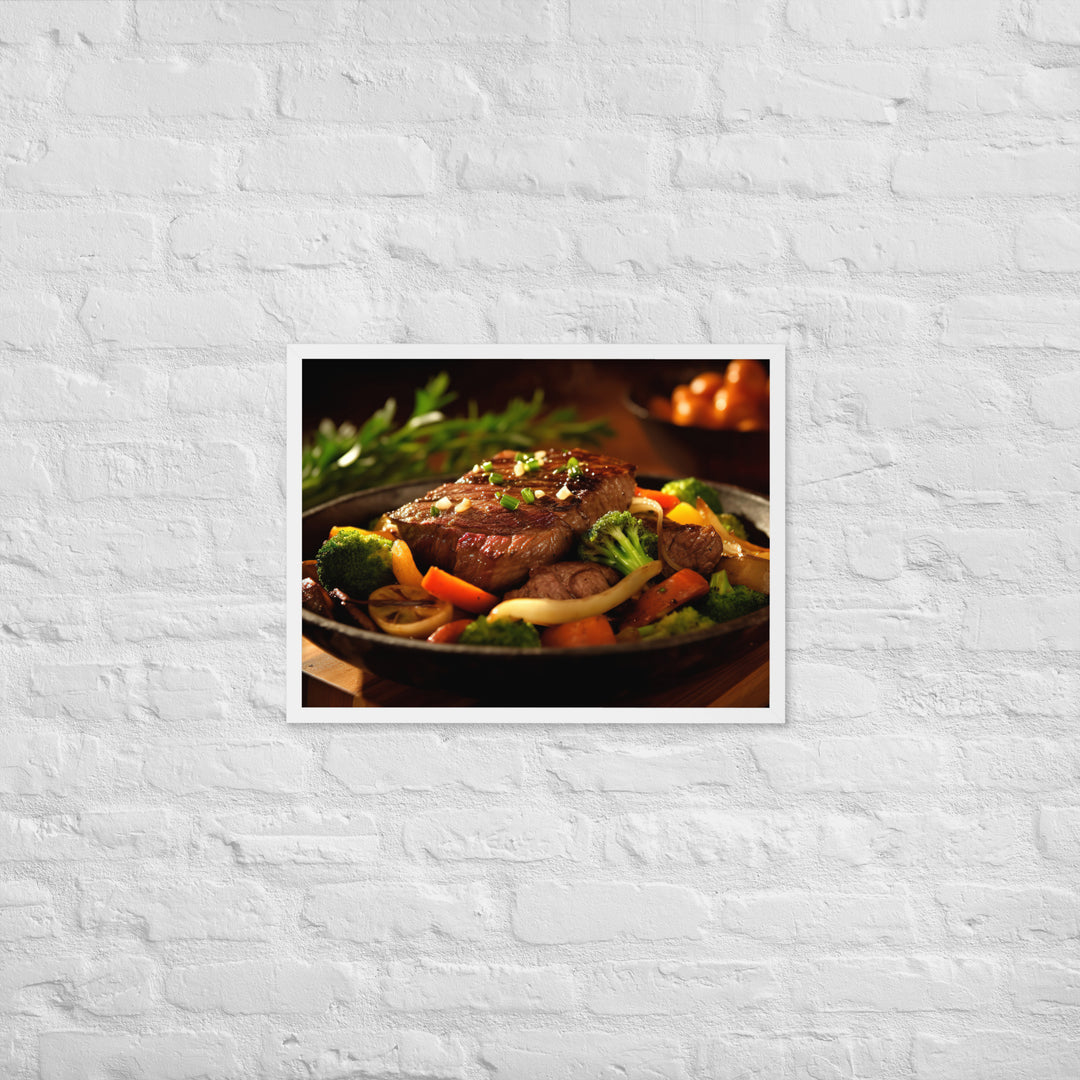 Sirloin Steak Framed poster 🤤 from Yumify.AI