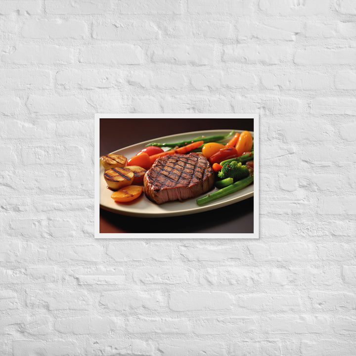 Sirloin Steak Framed poster 🤤 from Yumify.AI