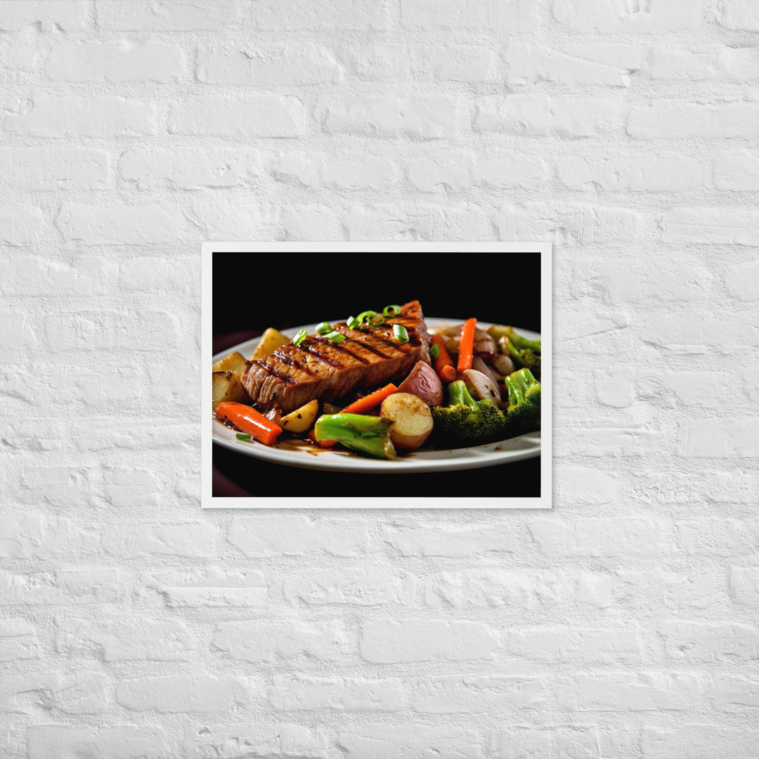 Sirloin Steak Framed poster 🤤 from Yumify.AI