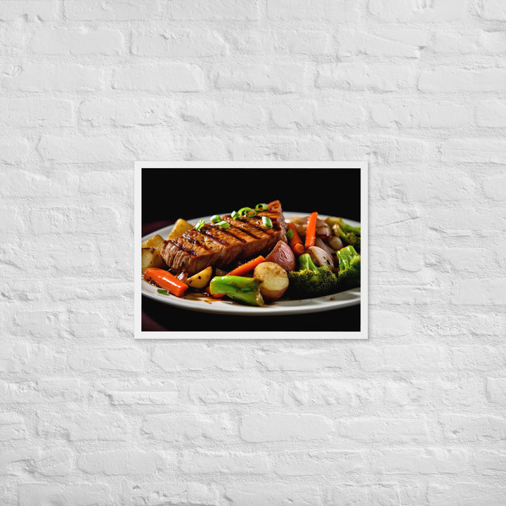 Sirloin Steak Framed poster 🤤 from Yumify.AI