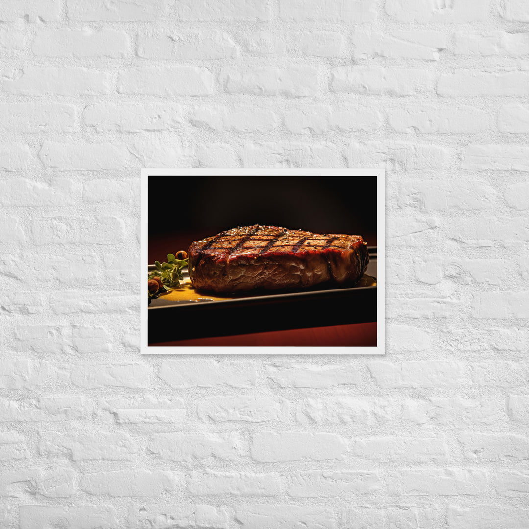 New York Strip Steak Framed poster 🤤 from Yumify.AI