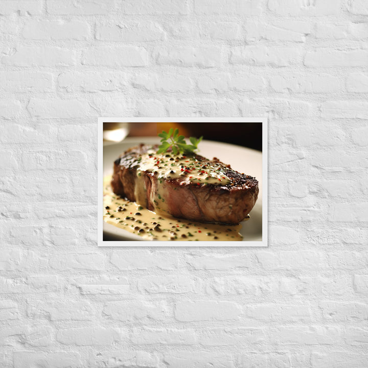 French Steak au Poivre Framed poster 🤤 from Yumify.AI