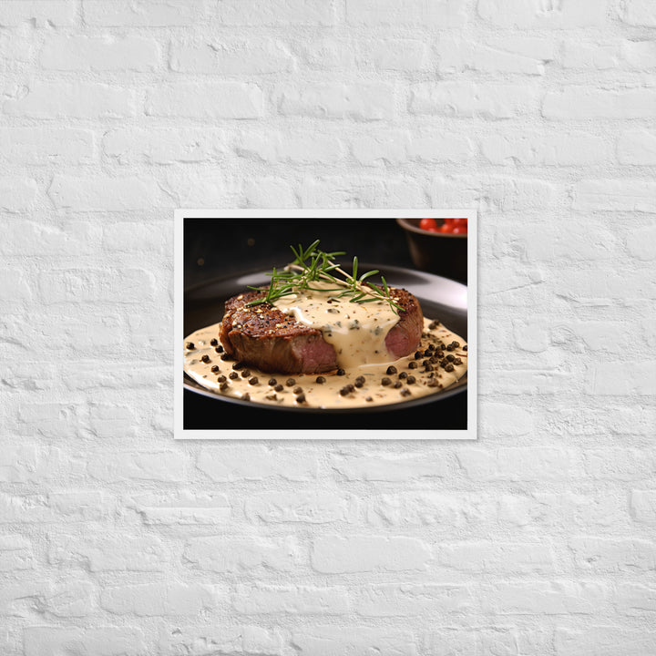 French Steak au Poivre Framed poster 🤤 from Yumify.AI