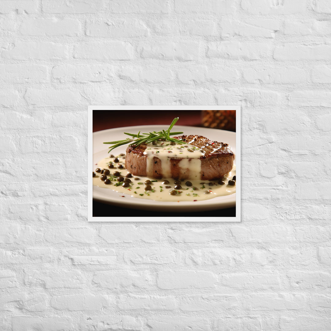 French Steak au Poivre Framed poster 🤤 from Yumify.AI