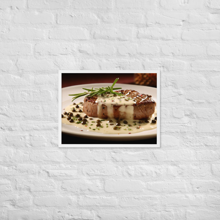 French Steak au Poivre Framed poster 🤤 from Yumify.AI