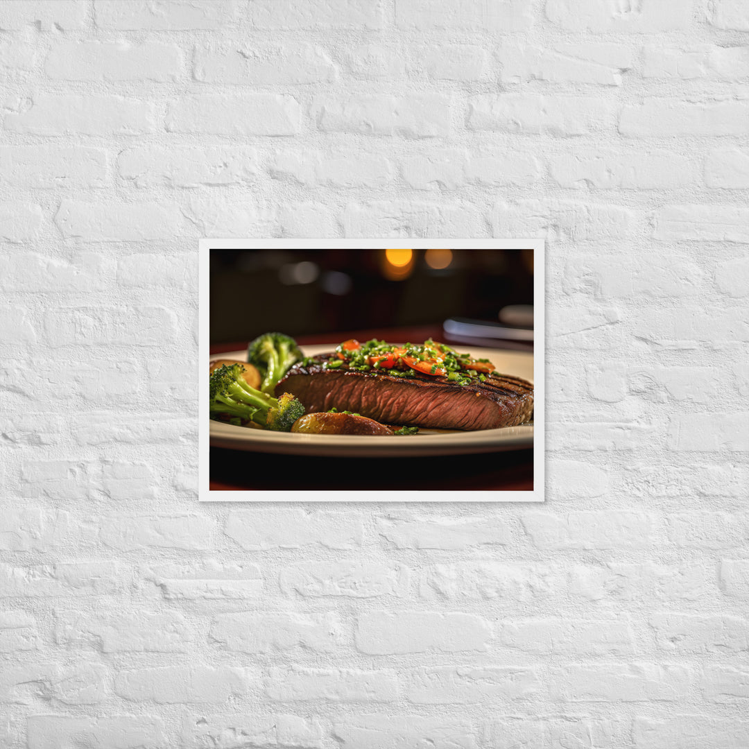 Flat Iron Steak Framed poster 🤤 from Yumify.AI