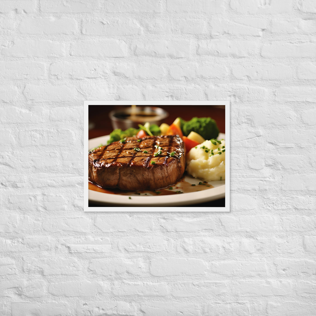 American style Steak Framed poster 🤤 from Yumify.AI