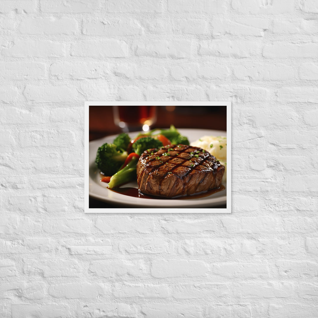 American style Steak Framed poster 🤤 from Yumify.AI