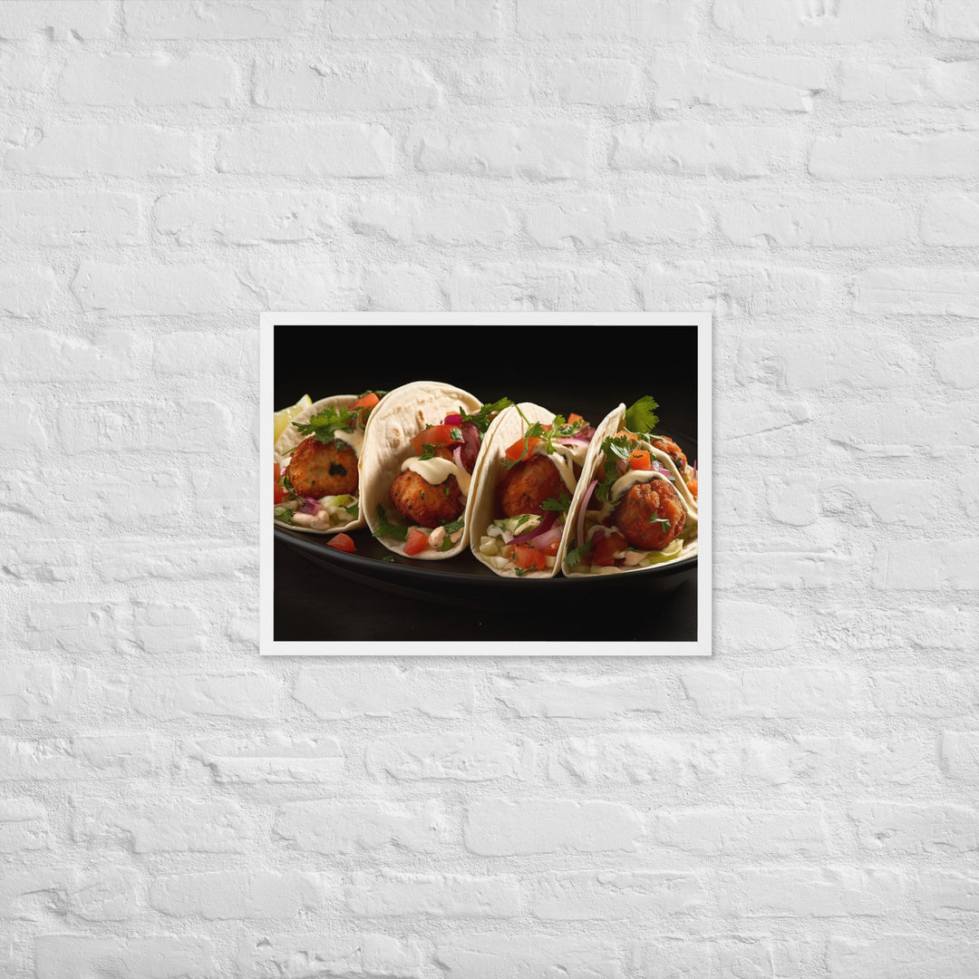 Falafel Tacos Framed poster 🤤 from Yumify.AI