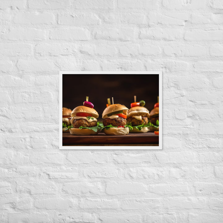 Falafel Sliders Framed poster 🤤 from Yumify.AI