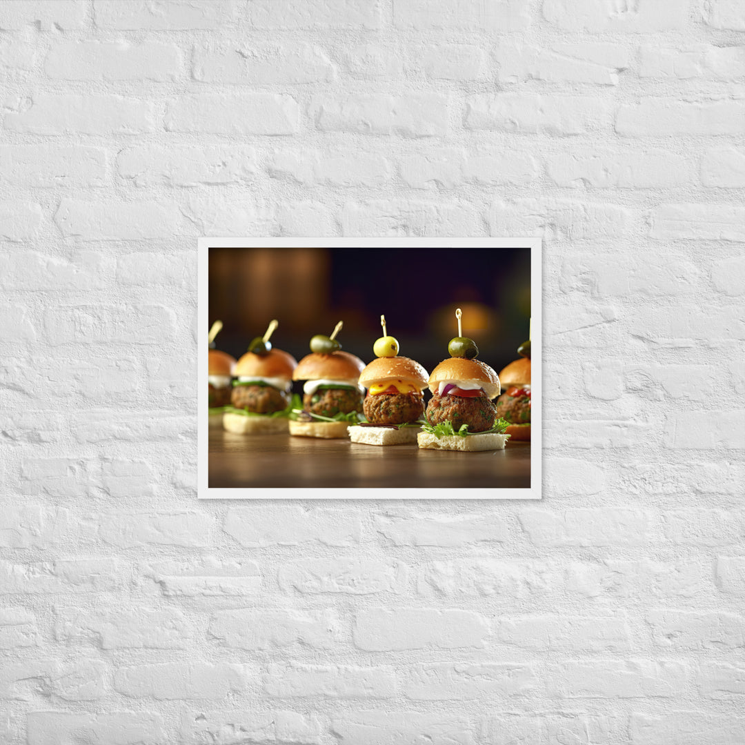 Falafel Sliders Framed poster 🤤 from Yumify.AI