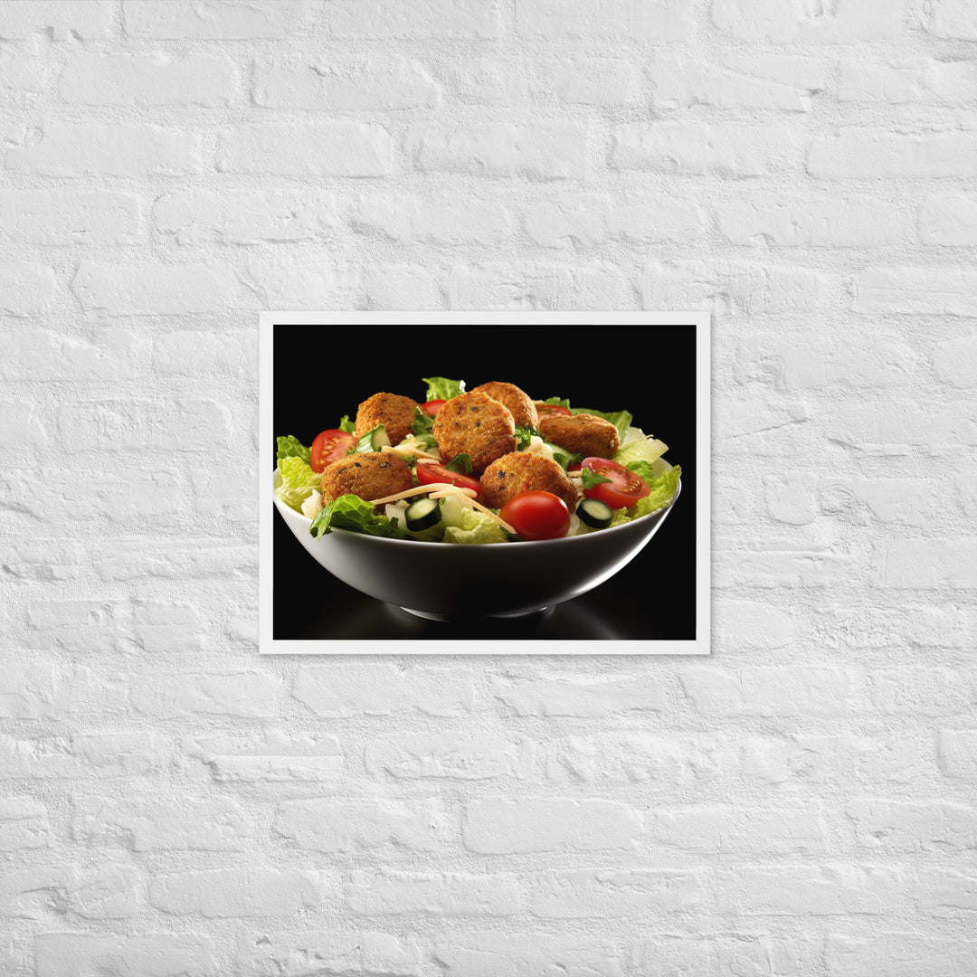 Falafel Salad Framed poster 🤤 from Yumify.AI