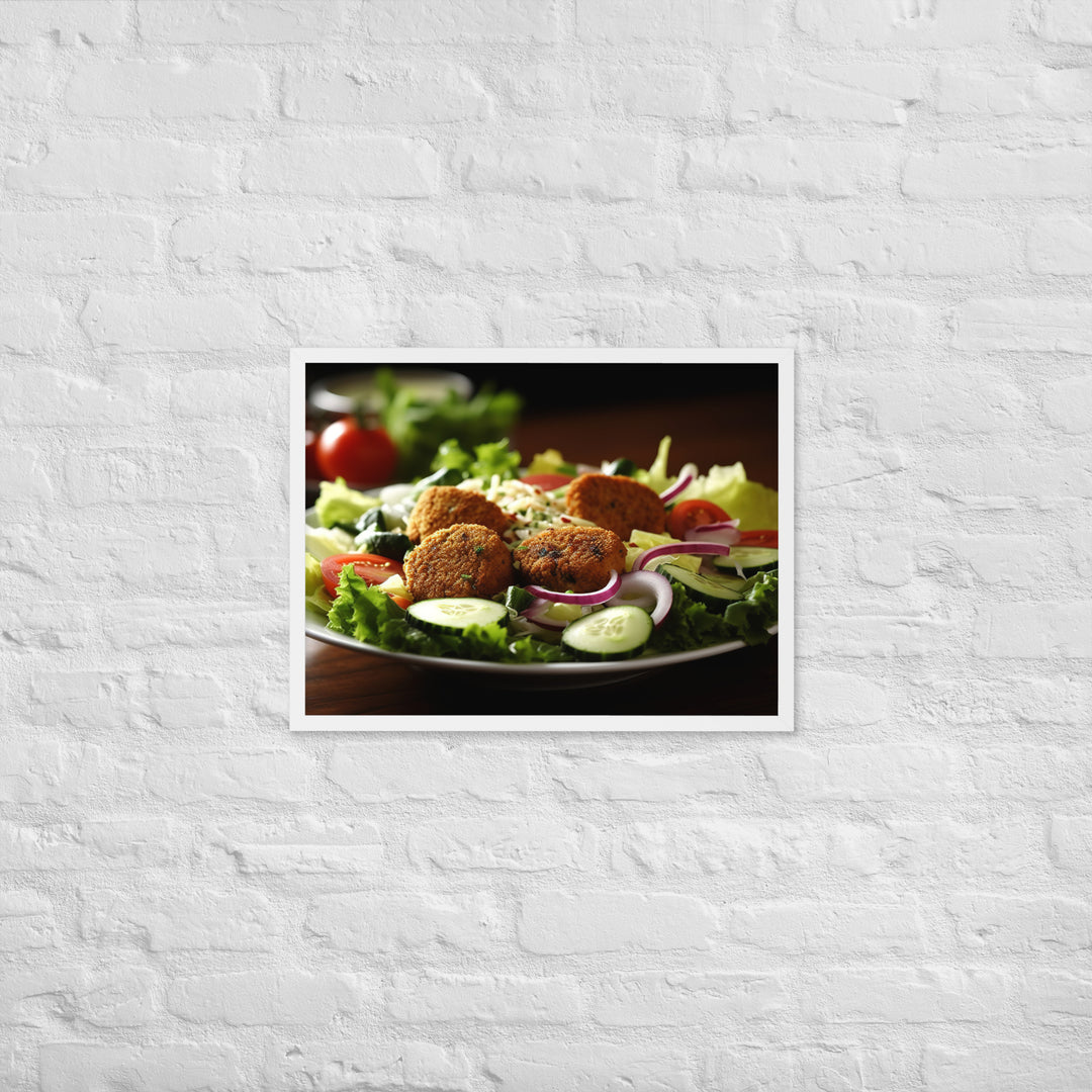 Falafel Salad Framed poster 🤤 from Yumify.AI