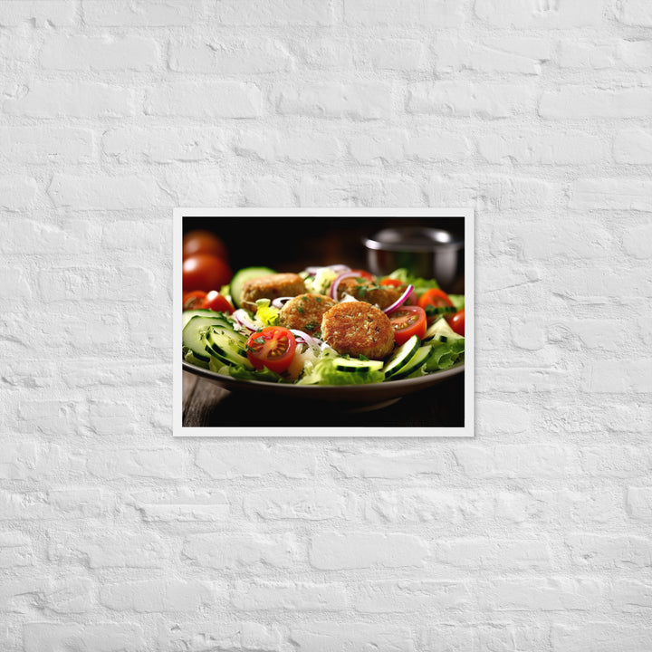 Falafel Salad Framed poster 🤤 from Yumify.AI