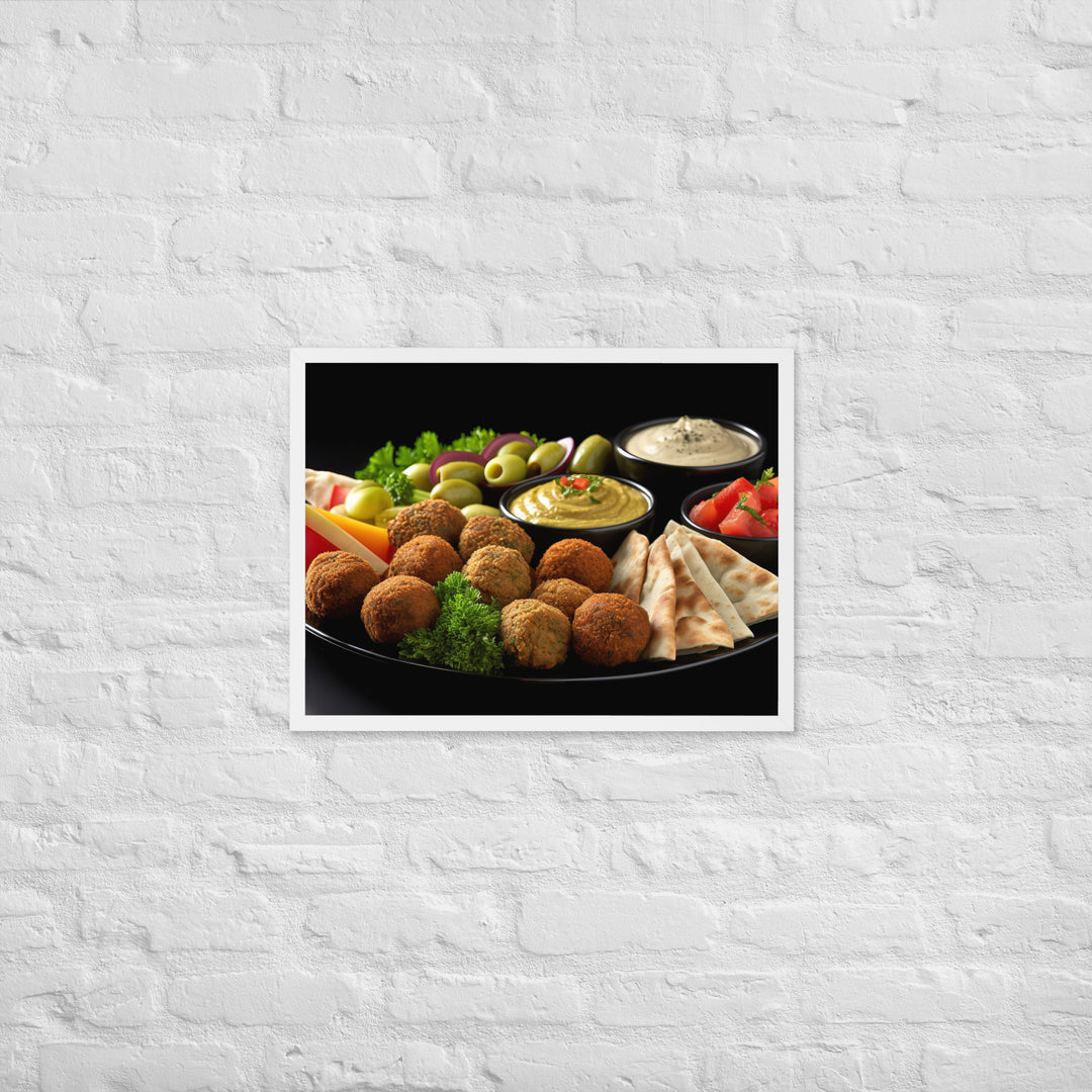 Falafel Platter Framed poster 🤤 from Yumify.AI