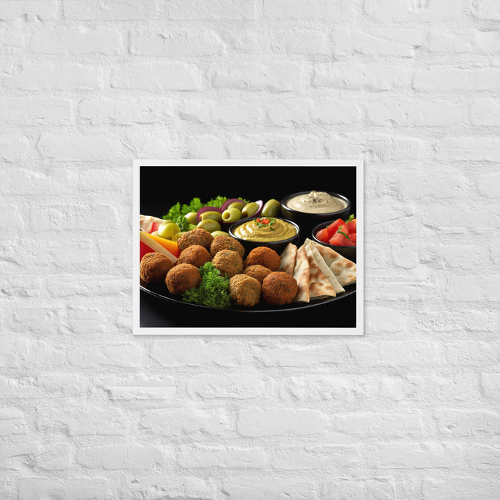 Falafel Platter Framed poster 🤤 from Yumify.AI