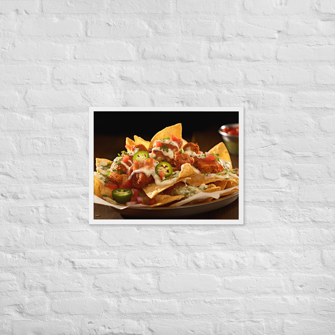 Falafel Nachos Framed poster 🤤 from Yumify.AI