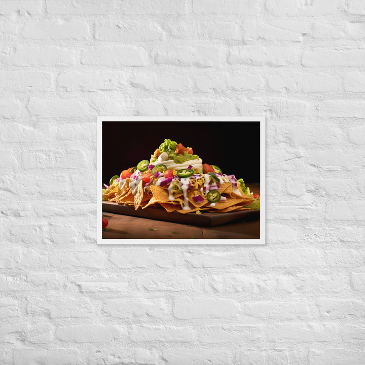 Falafel Nachos Framed poster 🤤 from Yumify.AI